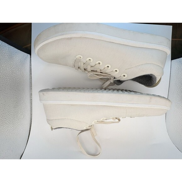 Allbirds Wool Piper Women’s Sneakers Size 11 Natural Off White Lace Up Shoes - Picture 7 of 10